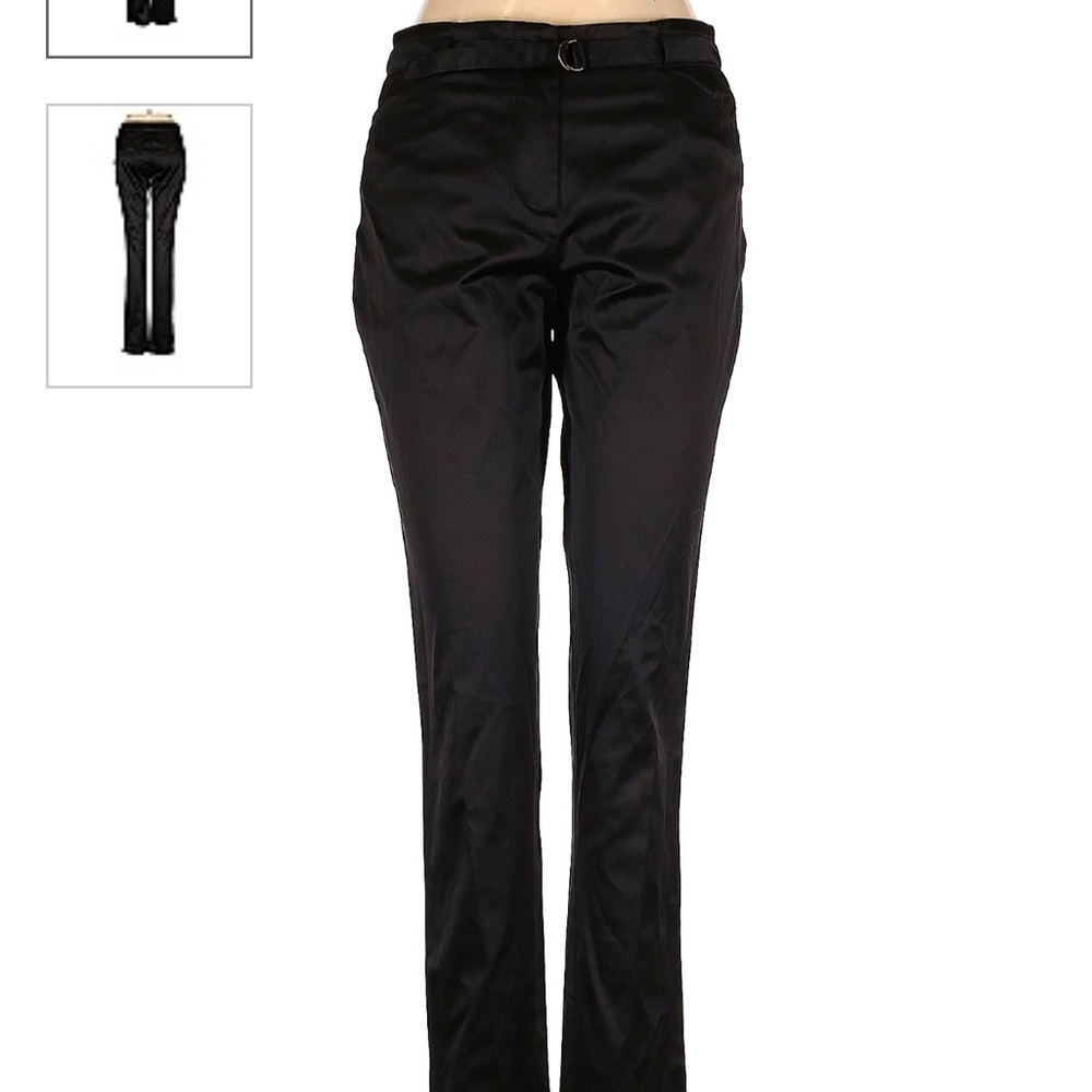 BCBG Black Satin Pants 4